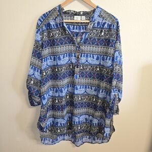 Patterned Blouse